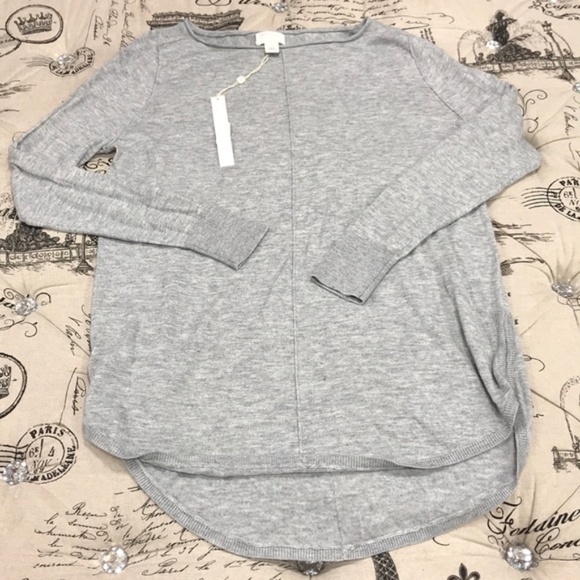 Women's Caslon Shirttail Tunic Sweater - Picture 3 of 4